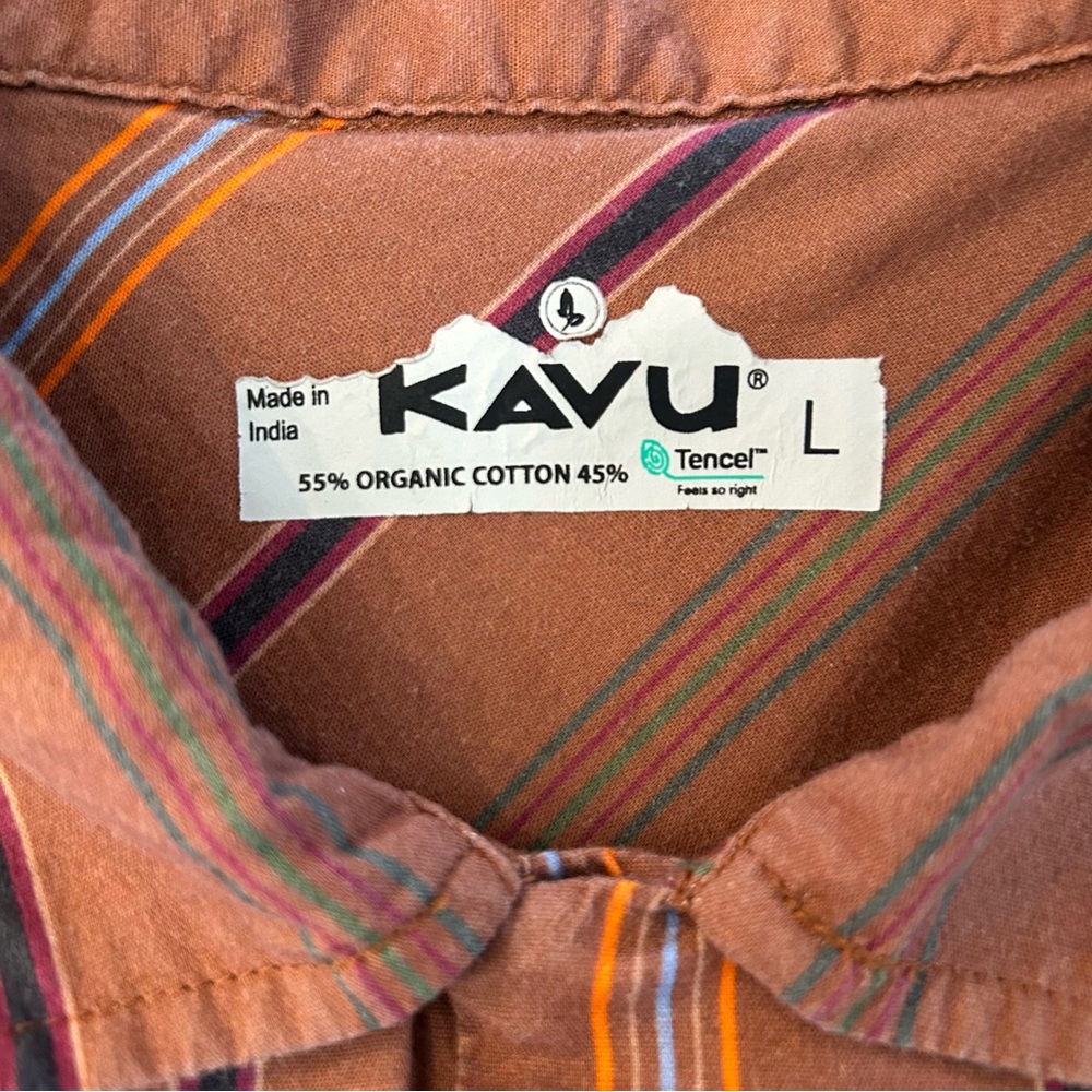 Kavu Denny Shirt in Coffee Color Large - Picture 6 of 8